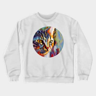 Alert floppy cat Crewneck Sweatshirt